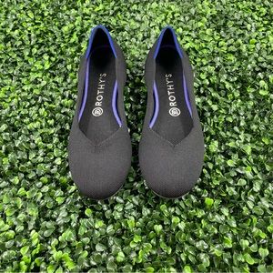 Rothy's Black and Blue Flats
